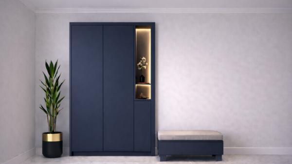 Home 16 Nova Wardrobe Navy Blue Color