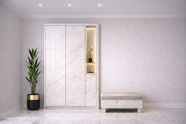 Nova Wardrobe White Marble Color Nova Wardrobe White Marble Color