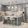 Riva Kitchen Metallic Grey Color