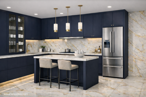Riva Kitchen Navy Blue Color