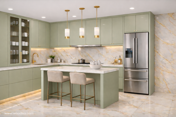 Riva Kitchen Sage Green Color