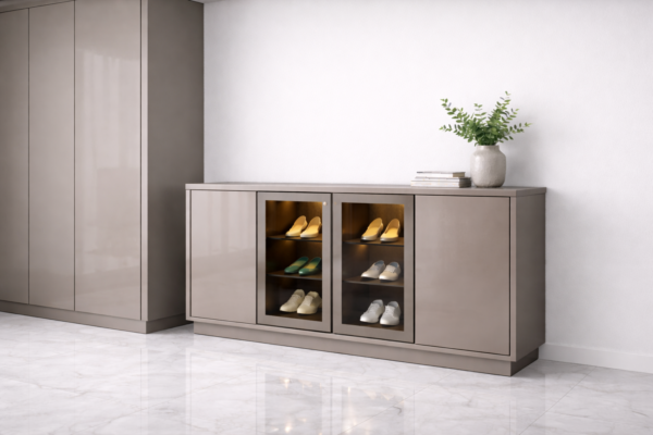 Riva Shoe Rack Warm Grey Color