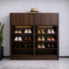 Terra Noir Shoe Rack Dark Walnut Color Terra Noir Shoe Rack Dark Walnut Color