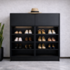 Terra Noir Shoe Rack Matte Black Color Terra Noir Shoe Rack Matte Black Color