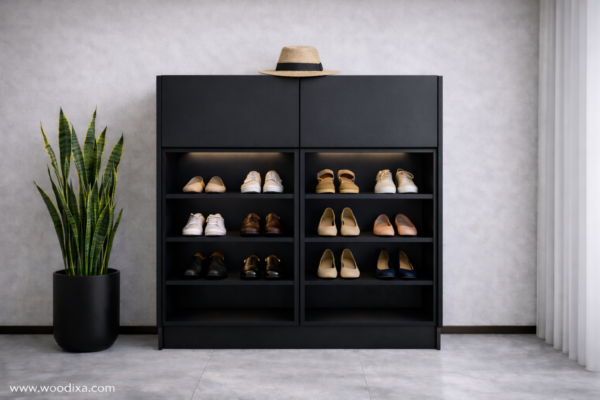 Terra Noir Shoe Rack Matte Black Color Terra Noir Shoe Rack Matte Black Color