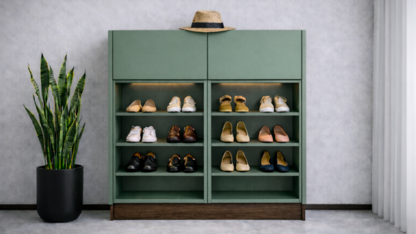 Home 19 Terra Noir Shoe Rack Sage Green Color