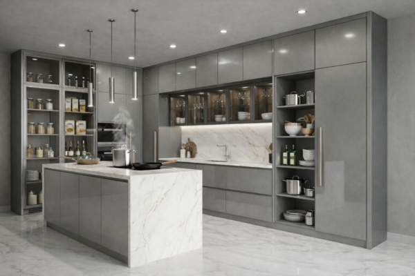 Velora Kitchen Metallic Grey Color Velora Kitchen Metallic Grey Color