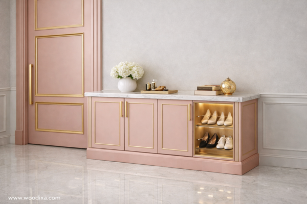 Vera Eleganza Shoerack Blush Pink Color