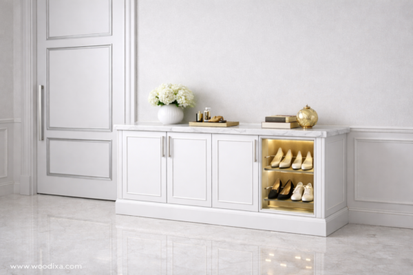 Vera Eleganza Shoerack Pure White Color
