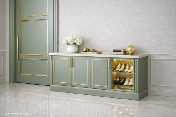 Vera Eleganza Shoerack Sage Green Color