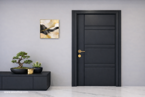 Verde Lux Door Matte Black Color Verde Lux Door Matte Black Color