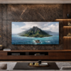 Verde Lux Media Wall Dark Walnut Color Verde Lux Media Wall Dark Walnut Color