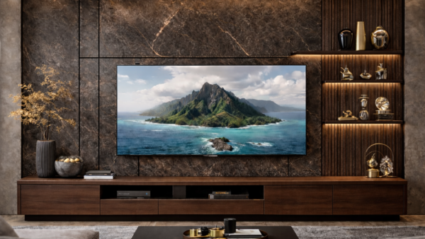 Verde Lux Media Wall Dark Walnut Color