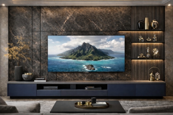 Verde Lux Media Wall Navy Blue Color Verde Lux Media Wall Navy Blue Color