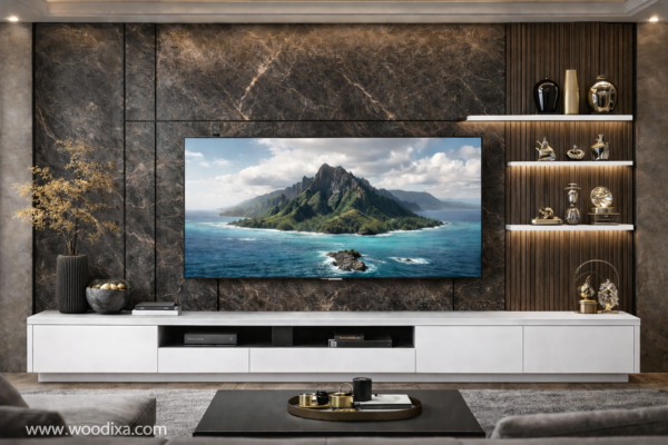 Verde Lux Media Wall Pure White Color Verde Lux Media Wall Pure White Color