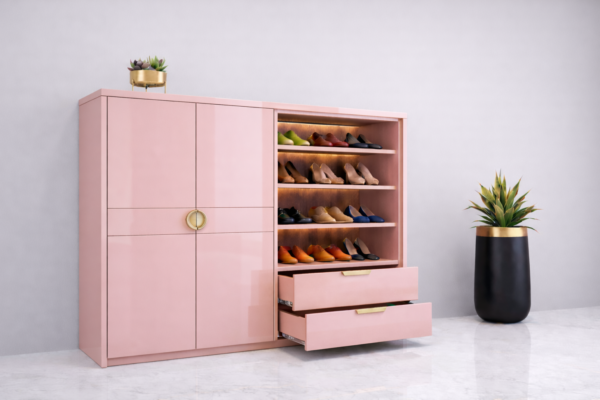 Verde Lux Shoe Rack Blush Pink Color Verde Lux Shoe Rack Blush Pink Color