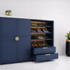 Verde Lux Shoe Rack Navy Blue Color Verde Lux Shoe Rack Navy Blue Color