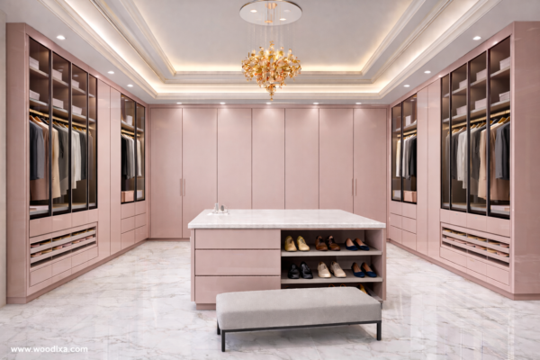 Verde Lux Wardrobe Blush Pink Color Verde Lux Wardrobe Blush Pink Color