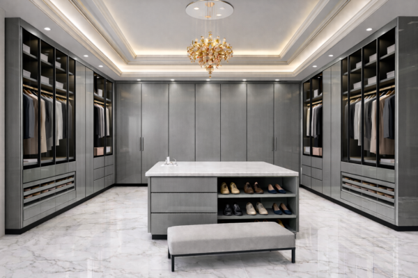 Verde Lux Wardrobe Metallic Grey Color Verde Lux Wardrobe Metallic Grey Color