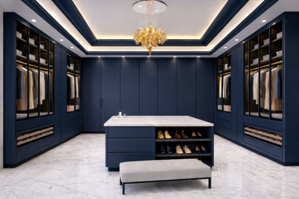 Verde Lux Wardrobe Navy Blue Color Verde Lux Wardrobe Navy Blue Color