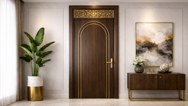 Zaara Door Dark Walnut Color