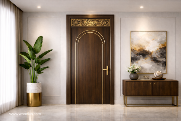 Zaara Door Dark Walnut Color Zaara Door Dark Walnut Color