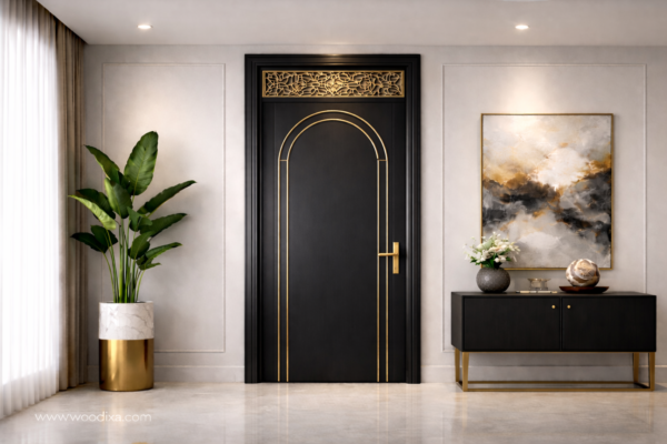 Zaara Door Matte Black Color Zaara Door Matte Black Color