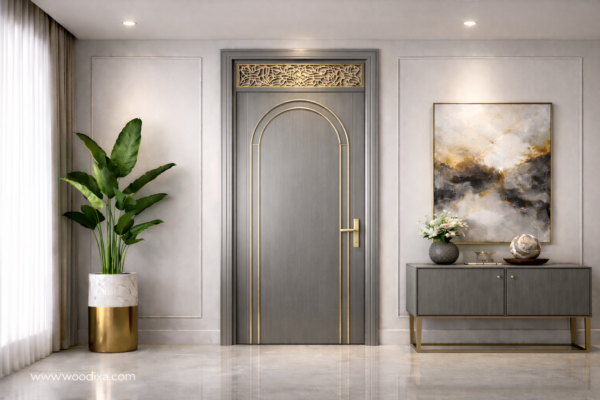 Zaara Door Metallic Grey Color Zaara Door Metallic Grey Color