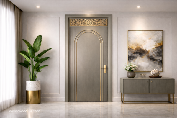 Zaara Door Warm Grey Color Zaara Door Warm Grey Color