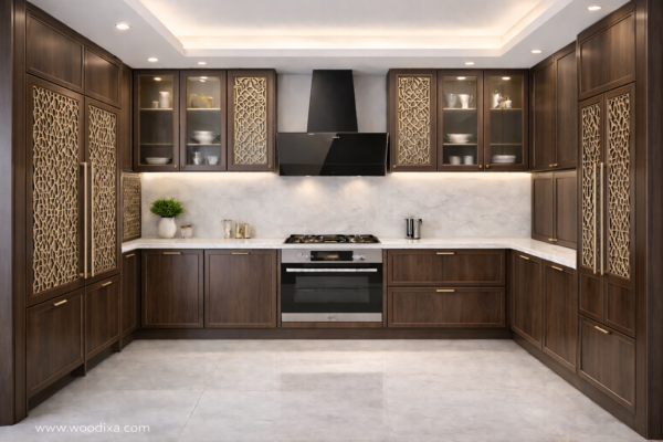 Zaara Kitchen Dark Walnut Color Zaara Kitchen Dark Walnut Color