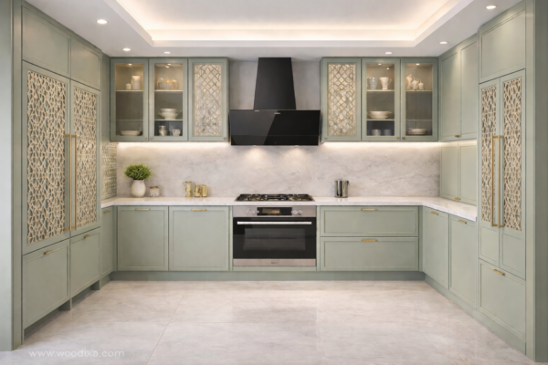 Zaara Kitchen Sage Green Color Zaara Kitchen Sage Green Color