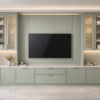 Zaara Media Wall Sage Green Color Zaara Media Wall Sage Green Color