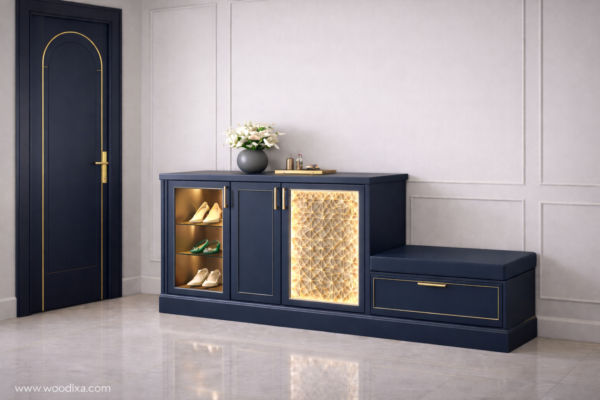 Zaara Shoe Rack Navy Blue Color Zaara Shoe Rack Navy Blue Color