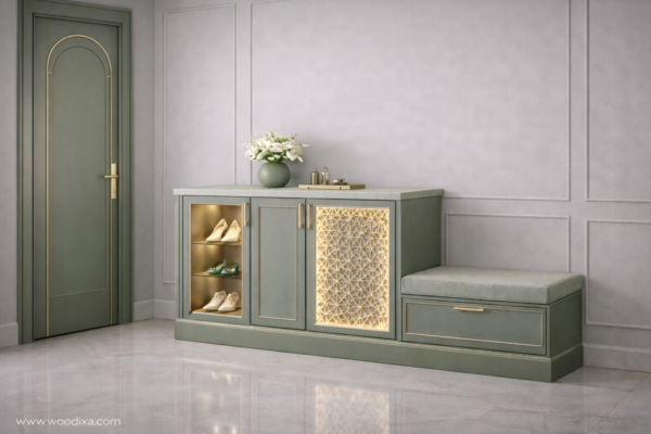 Zaara Shoe Rack Sage Green Color Zaara Shoe Rack Sage Green Color