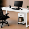 Nexus Workstation Perspective Pure White Matte Black Color Nexus Workstation Perspective Pure White Matte Black Color