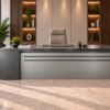 Axis Executive Desk Metallic Grey Front View Rawalpindi Pakistan Axis Executive Desk Metallic Grey Front View Rawalpindi Pakistan