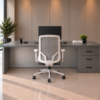 Axis Executive Desk Metallic Grey Rear View With Storage Pakistan Axis Executive Desk Metallic Grey Rear View With Storage Pakistan