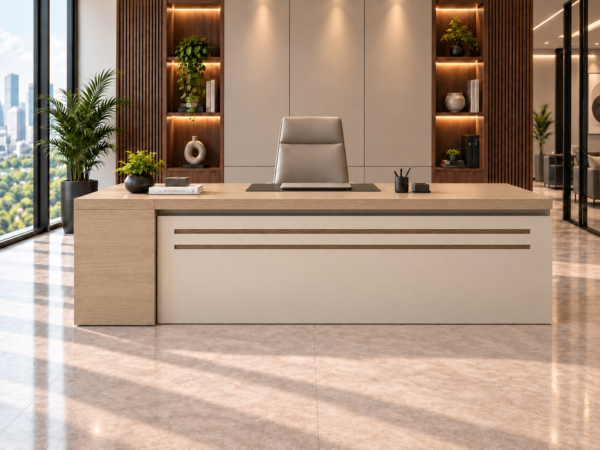 Axis Executive Desk Natural Oat Front View Rawalpindi Pakistan Axis Executive Desk Natural Oat Front View Rawalpindi Pakistan