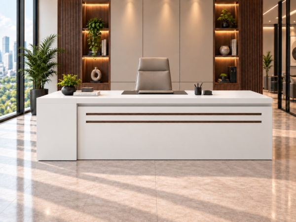 Axis Executive Desk White Front View Rawalpindi Pakistan Axis Executive Desk White Front View Rawalpindi Pakistan