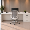 Axis Executive Desk White Rear View With Storage Pakistan Axis Executive Desk White Rear View With Storage Pakistan