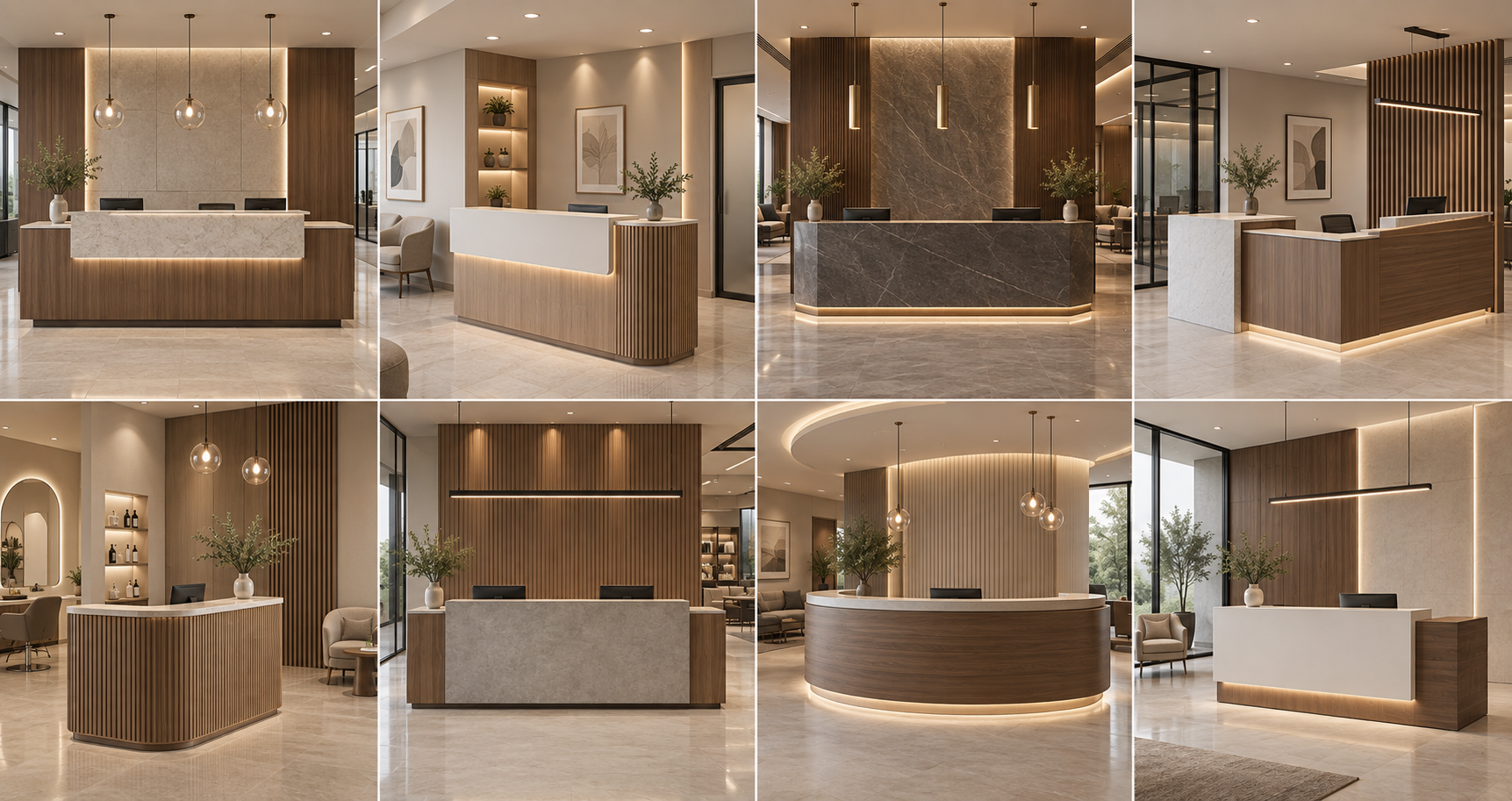 Modern Reception Desk Layouts Pakistan