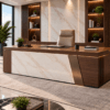Nexus Executive Desk Dark Walnut Angled View Islamabad Pakistan Nexus Executive Desk Dark Walnut Angled View Islamabad Pakistan